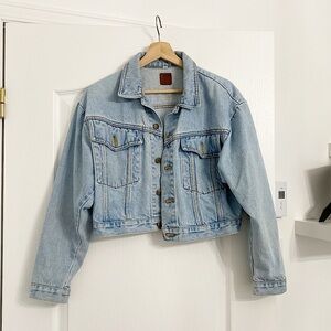 LINSON | Vintage cropped denim jacket